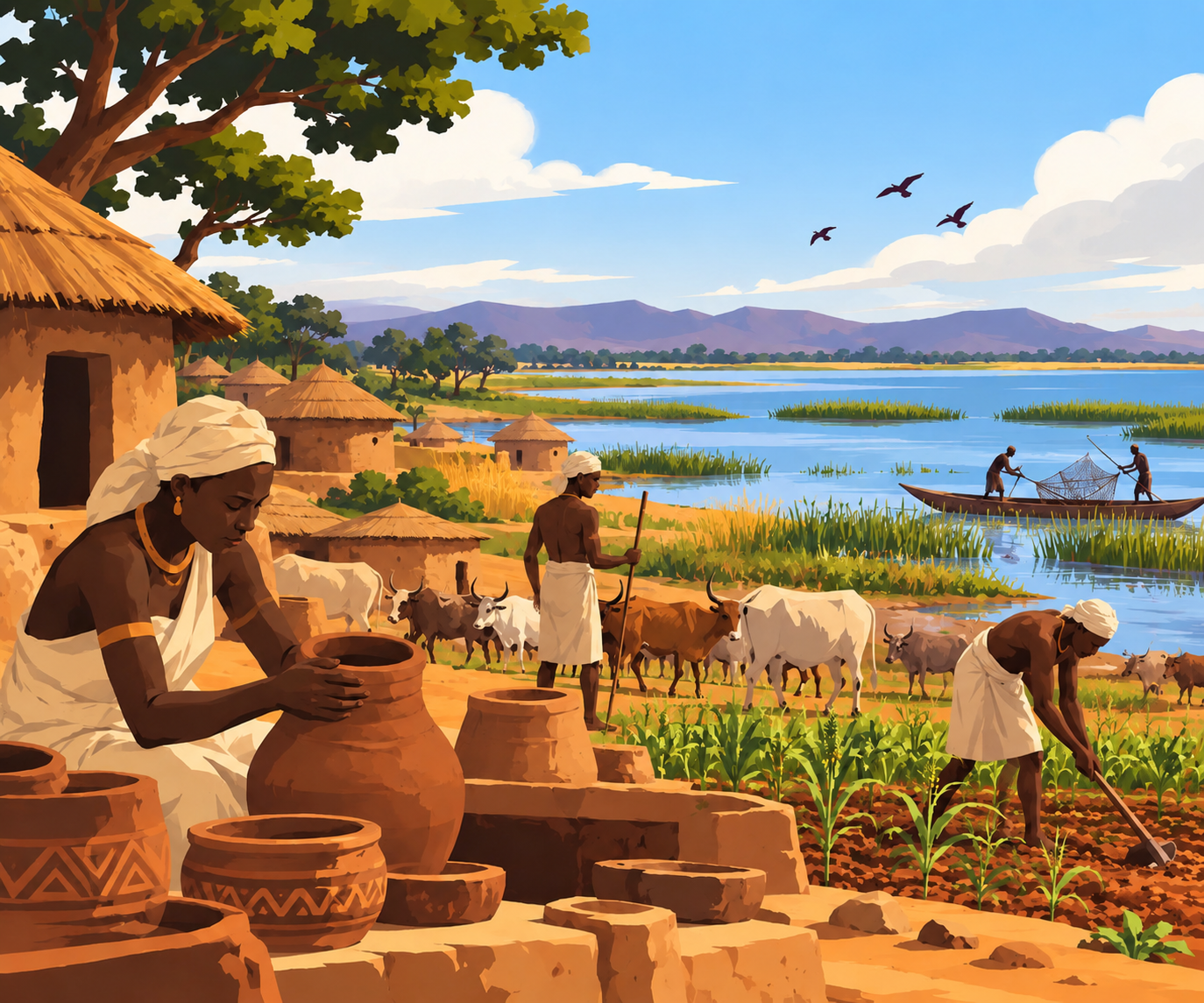 Life and Change Around Ancient Lake Chad (Openr Art)