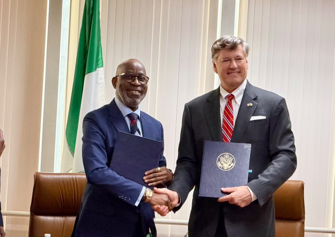 Dele Alake and US secretary of state, Christopher Landau