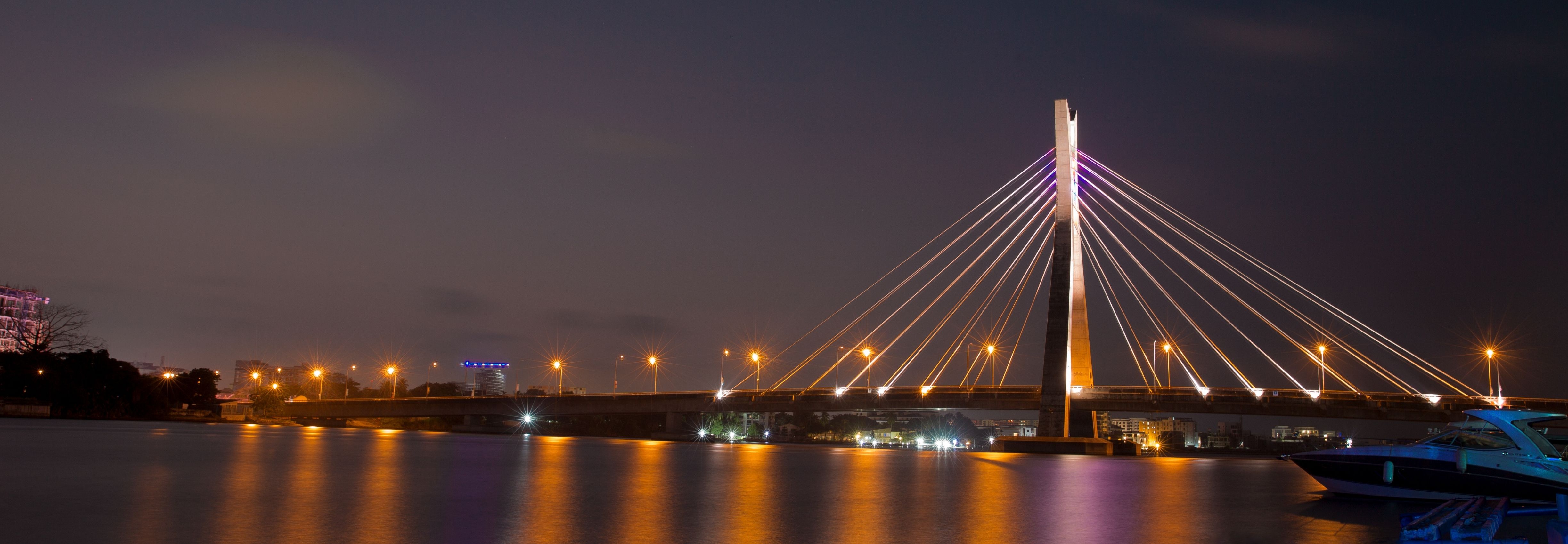 Lekki-Ikoyo Link Bridge at Night