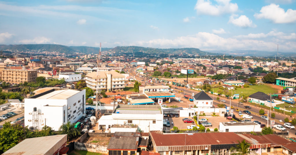 Enugu viewed from sky