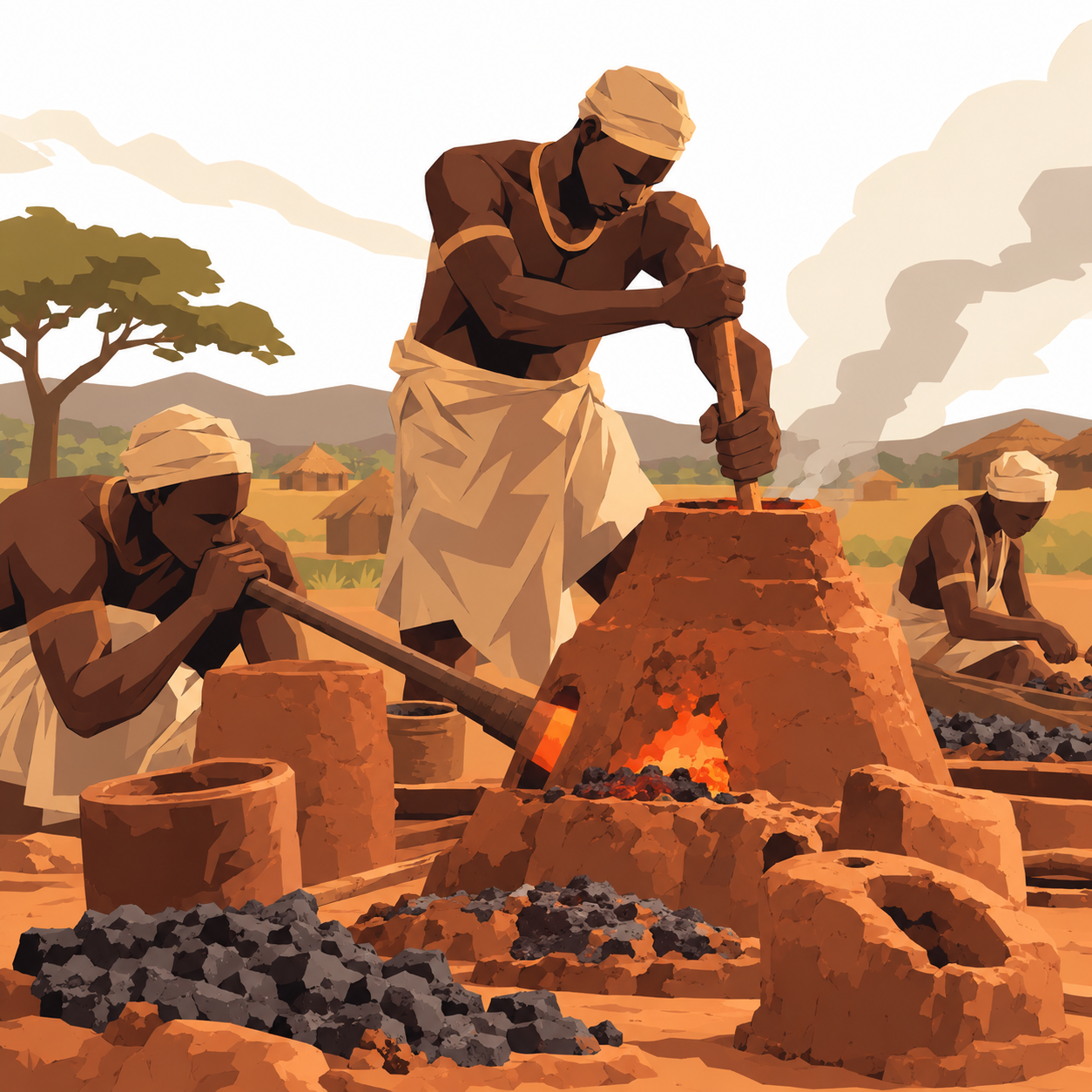 Metalworkers of Ancient Nigeria (Openr art)
