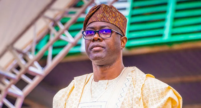 FILE: Oyo State Governor Seyi Makinde during his inauguration on Monday, May 29, 2023. (Photo: Facebook/Seyi Makinde)