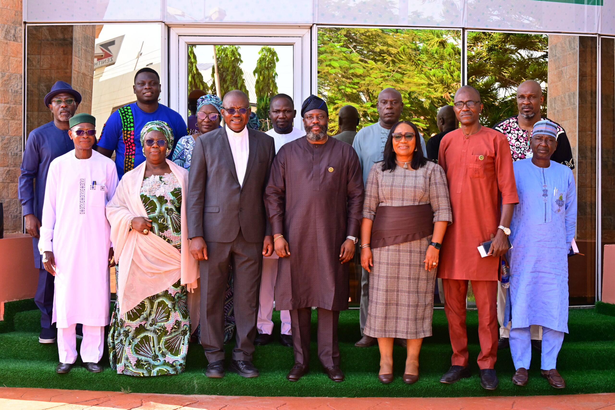 Professor Segun Aina with the Veritas University delegation during the October 2026 meeting. Credit: White Water Communicat