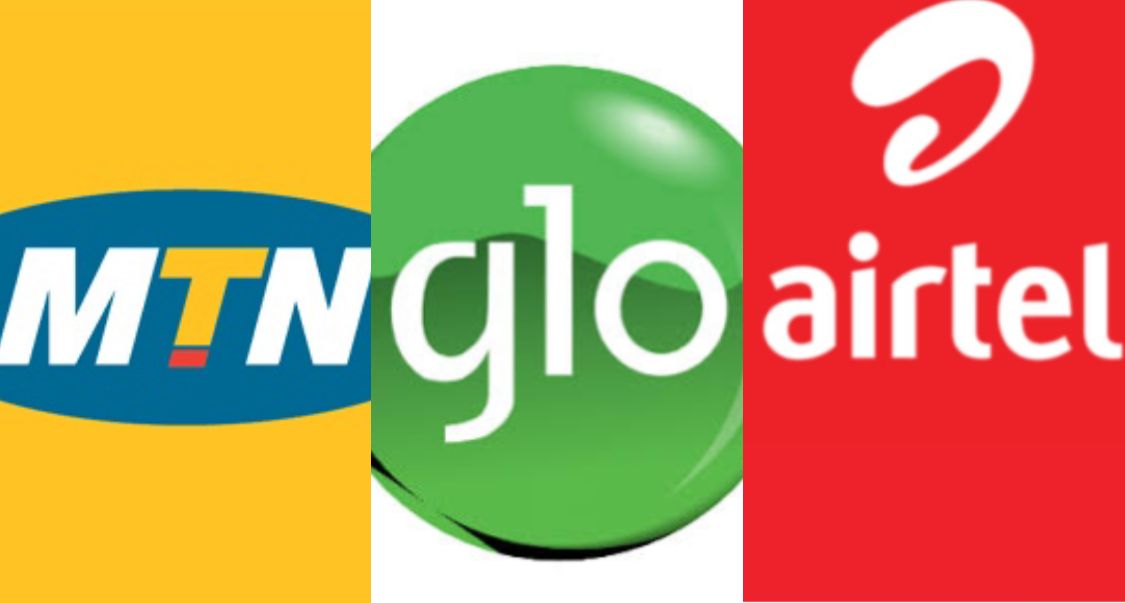Logo of MTN, Glo and Airtel